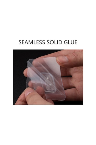 Kosona Transparent 6x6mm Nanosimli Zımba Takımı - İz Olmadan Duvar Fiksatörü, 10kg Yük Taşıma, Su Geçirmez, Çeşitli Yüzeyler İçin 2 Adet