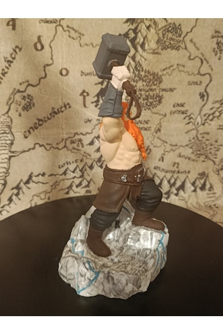 Heykel3d Özel Tasarım Thor Figürü 20 Cm Gök Gürültüsü Tanrısı Detaylı El Boyaması Koleksiyonluk Heykel 20 CM
