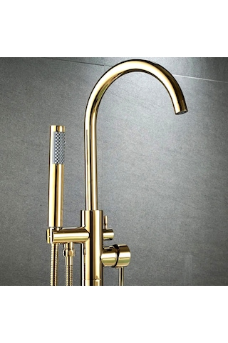 Fause Ayaklı Yerden Küvet Bataryası Adonis Altın Gold Kkb105-G Altın