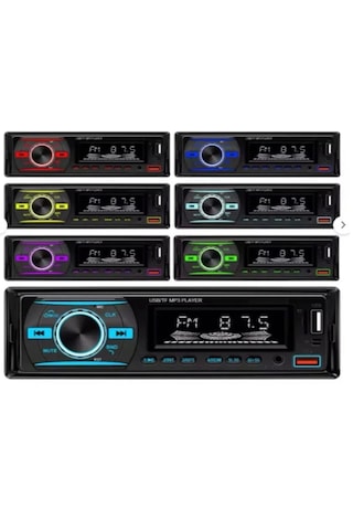 Aks-620bt 2amfi Çıkışlı 4x60wat Oto Teyp Rgb Bluetooth-usb Mixtrax