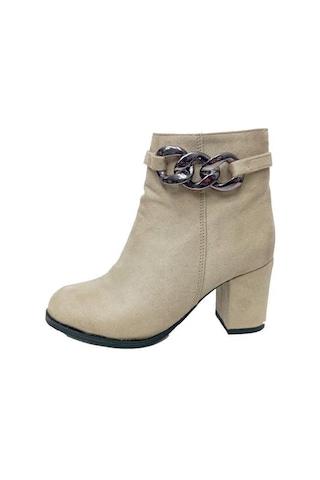 Emay 509 Süet Trend Fashion Kadın Bot Bej