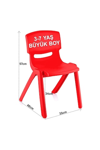 Fiore 2'li Set Büyük Şirin Çocuk Sandalyesi Turuncu Sku: Smg8690010233301 Abanoz - Beyaz