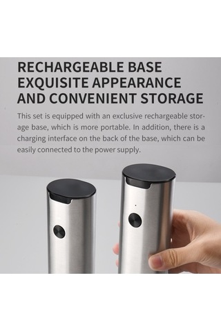 Didadodo Model B2 Basmalı Düğme Kuru Pil Karabiber Öğütücü, Elektrikli