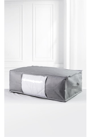 Vedsey Home Organizer Baza Altı Düzenleyici Pencereli Büyük Boy Hurç 70 x 50 x 25 CM Gri