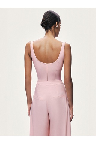 Balen Detaylı Bluz Nocturne Pembe