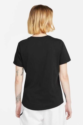 Nike Nsw Club Ss Tee Pamuklu Kadın Tişört Beyaz Dx7902 Siyah- Beyaz
