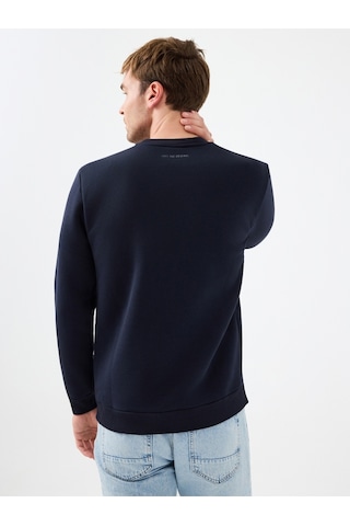 Regular Fit Erkek Sweatshirt Koyu Lacivert