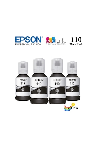 Epson 110 M2140 Siyah Dörtlü Mürekkep Set