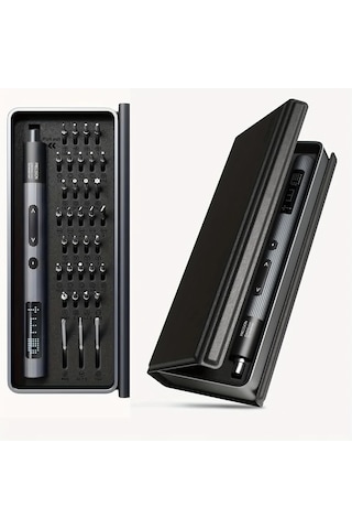 Honeybeeshop 36lı 1 Arada Led Ekranlı Hassas Elektrikli Tornavida Seti Şarj Edilebilir Mini Pil 03nm Mikro Kablosuz Otomatik Dıy Onarım Aracı