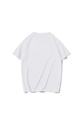 Brz Collectıon Brz Collection Unisex Oversize Grillz Renkli Taş Dudak Desenli T-shirt Beyaz