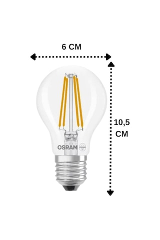 2 Adet Ledvance 11w Sarı Işık 2700k E27 Duylu Kalın Duy Filament Led Ampul