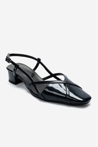 Luvishoes Olena Lacivert Rugan Kadın Topuklu Sandalet