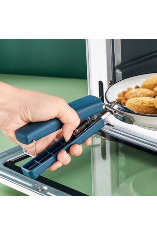 Mufunye Pratik Mutfak Seti: Paslanmaz Çelik Isıya Dayanıklı Tabak-kase Tutucu + Kırmızı Silikon Eldiven Kayma Engeli, Evlilere Hediye Ideali Diğer