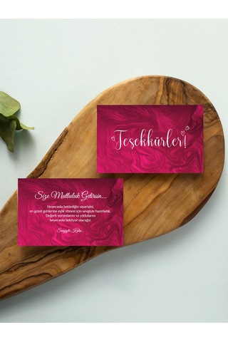 100 Adet Çift Yön Kargo Paketleme Teşekkür Kartı Pytktskk41