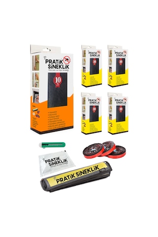 Tt Pratik Sineklik 1 Kapı - 4 Pencere 5' Li Paket