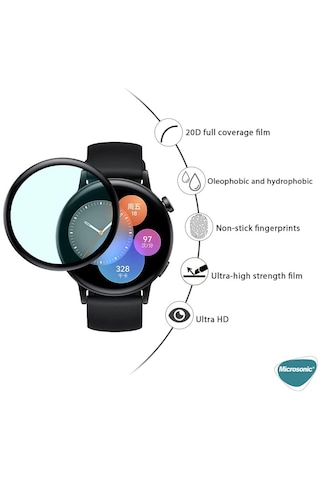 Microsonic Huawei Watch Gt5 41mm Tam Kaplayan Temperli Cam Full Ekran Koruyucu