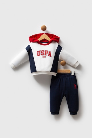 U.S. Polo Assn. Erkek Bebek Beyaz Takım Usb2565-c-v1 Beyaz