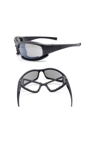 Yaozixa X7 Daisy Tactical Güneş Gözlüğü - Polarize Lensli Motosiklet, Bisiklet Turları İçin Rüzgar, Kum Ve Darbe Koruyucu Çok Renkli