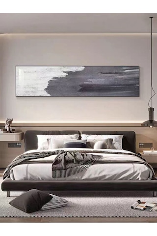 Soyut Büyük Boy El Yapımı Yağlı Boya Tablo 165x65cm Hij4152l