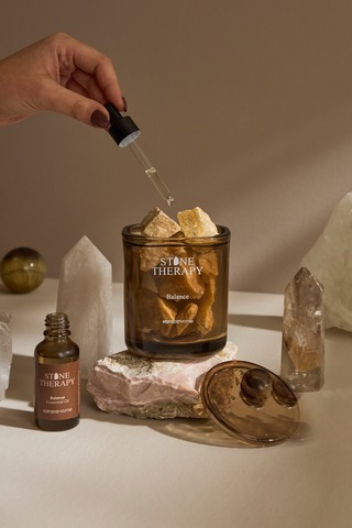 Karaca Home Stone Theraphy Kristal Koku Taşı Seti Balance Lavanta