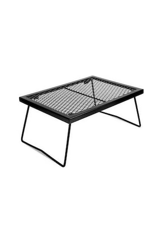 Bloomnest Pratik Masası Katlanır Kamp Izgarası Yürüyüş Seyahat Seti, Hava Doğa Demir Çözümü Barbekü Balıkçılık Açık & - Hr Siyah Siyah