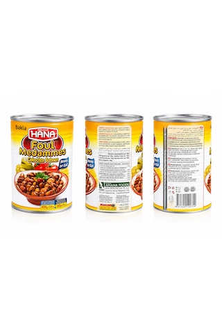 Sade Bakla Konservesi 400 Gr