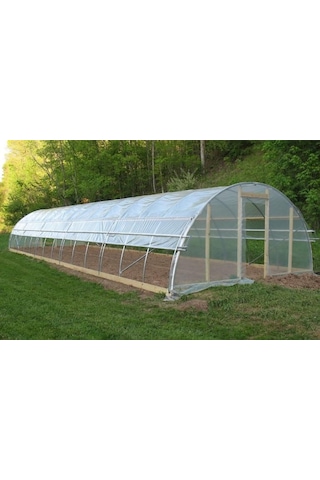 10X25 M. Naylon Branda Şeffaf Sera Naylonu Brandası Sera Örtüsü S