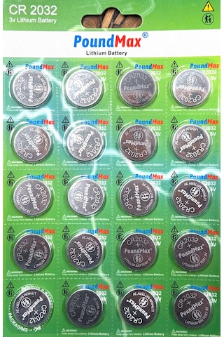 20 X Poundmax Cr2032,dl2032 3v Poundmax Lityum Düğme Pil,Apple Uyumlu AirTag,araba Anahtarlık,uzak Kumandalı Araba,terazi Ve Tıbbi Cihazlar İle