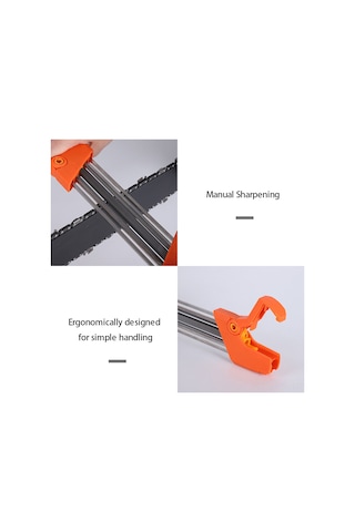 Reedark El Tipi Zincir Testeresi Bileme Aleti: 2 Si 1 Arada, Portatif Ve Dayanıklı Tasarım, 4 Farklı Çap Seçeneği 5.5mm/7/32''