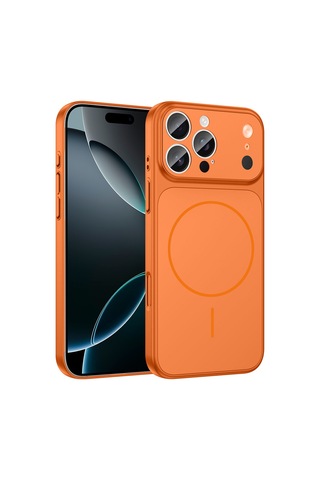 Zore Apple iPhone Uyumlu 15 Pro Kılıf Omsy M-safe Şarj Özellikli Kamera Korumalı Formen Kapak - Siyah