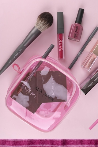 Alix Avien Pembe Mini Makyaj Çantası