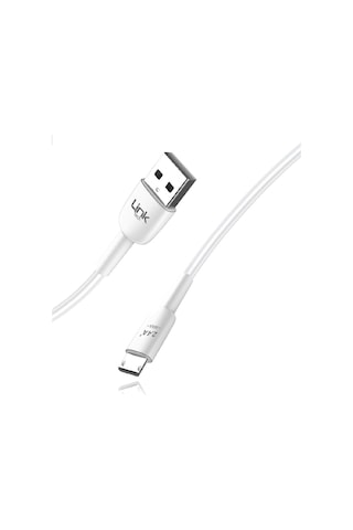 Linktech K600 Safe Fast 1 M 2.4 A Micro USB Şarj Kablosu