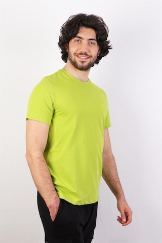 Rich Erkek Logo Baskılı T-shirt %100 Pamuk Tişört Yeşil