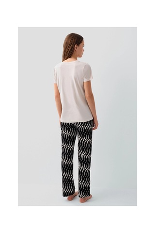 Moda Dua Pierre Cardin Pc9165-x Kadın Kısa Kol Büyük Beden Pijama Takımı Açık Bej