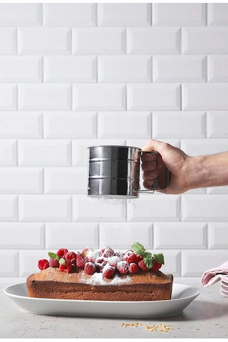 Paslanmaz Metal Un Ve Şeker Eleği- Pratik Un Eleği- Paslanmaz Un Eleği 12 Cm Çok Renkli