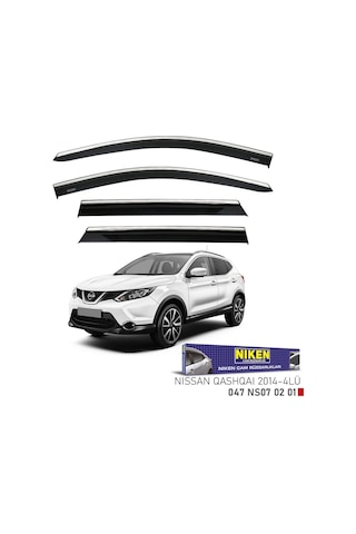 Niken Nissan Qashqai Cam Rüzgarlığı Kromlu 2014+ Niken 047 Ns07 02 01