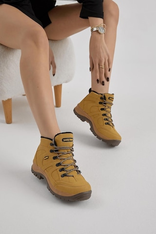 Tonny Black Unisex Trekking Botu Rahat Kalıp Bağcıklı – Camel V2RTS-0