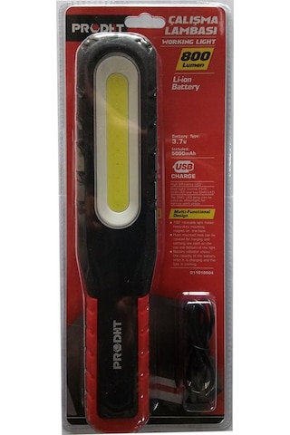 Dht 800 Lümen Mıknatıslı Kancalı Çalışma Lambası D11010004 Kırmızı - Siyah