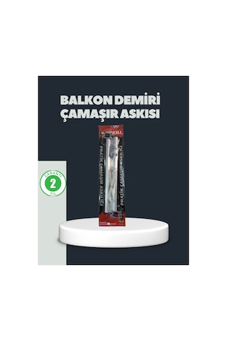 Balkon Demiri Çamaşır Askısı Kare Demirlere Uygun Dayanıklı Tasarım Siyah Siyah