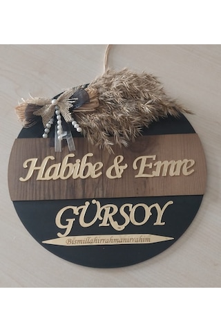 Kişiye Özel Hoşgeldiniz Yazılı Aynalı Pleksi Dekoratif Dış Kapı S Çok Renkli