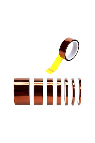 Springsun 2 Adet 100ft Polyimide Çoklu Genişlik Isıya Dayanıklı Bant