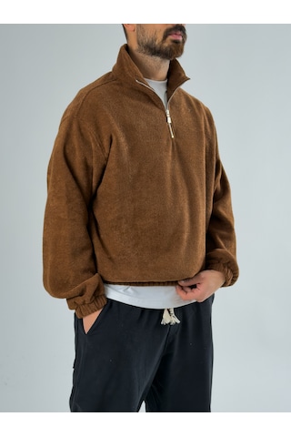 Cocopelli Erkek Kahverengi Sweatshirt Coc2710 Kahverengi