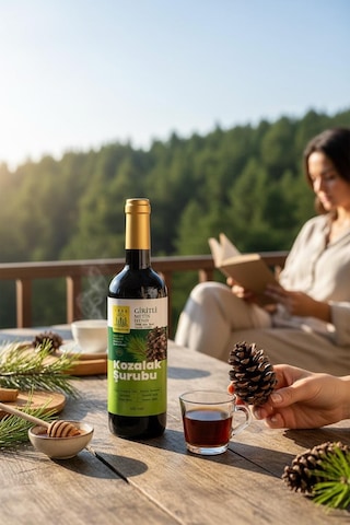 Giritli Metin Efendi Kozak Bergama Kozalak Şurubu 500 Ml