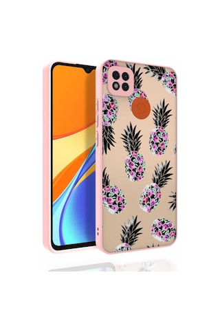 Xiaomi Redmi 9c Kılıf Desenli Kamera Korumalı Parlak Zore Nora Kapak NO1