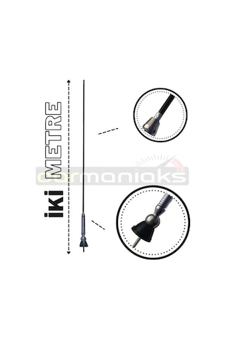 Trabzon Yaylı Anten Magnum Anten 2 Metre Siyah