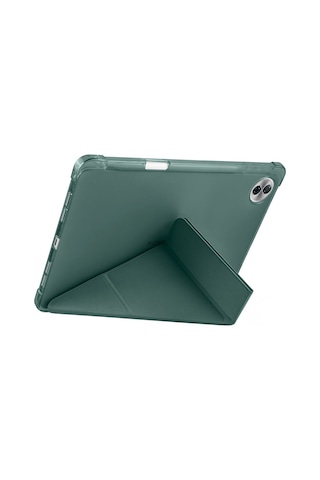 Vendas Honor Pad 10 12.1" Kılıf Zore Tri Folding Kalem Bölmeli Standlı Kılıf Kapaklı Kılıf