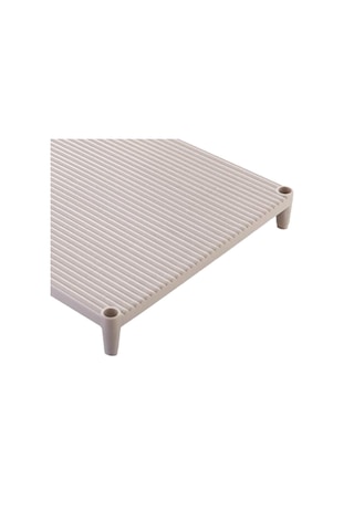 Suntek İstiflenebilir Hamur Tepsisi Depolama Rafı Kare-bej Kare Bej