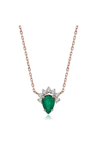 Reis Kuyumculuk T9290 Frida Emerald Altın Kolye