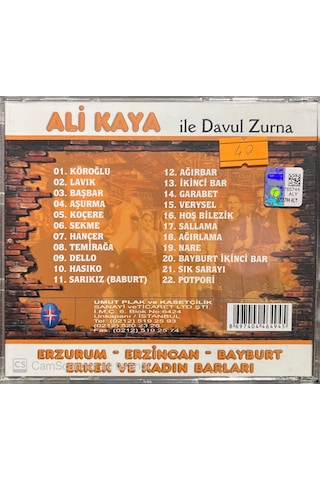 Plak Değildir Cd Dir Cd Ali Kaya İle Davul Zurna Cd