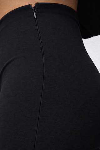 Axxel Kadın Siyah 2 İplik Yüksek Bel Eşofman Pantolon-p2249 Siyah